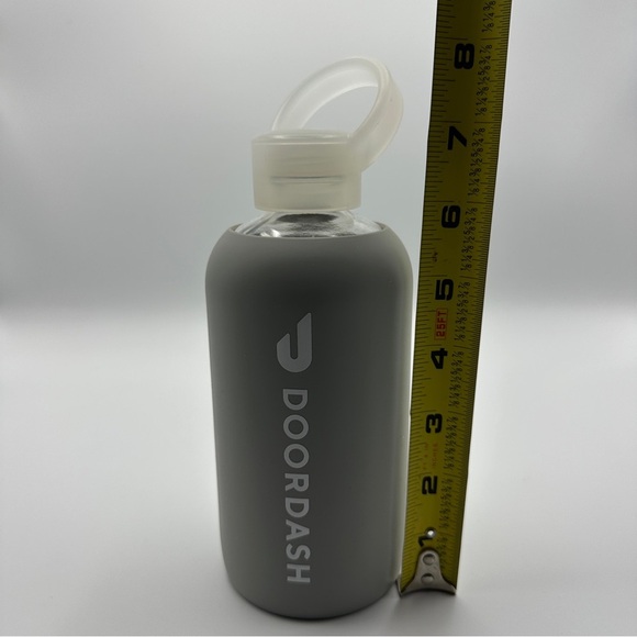 bkr DoorDash Gray Sleeve Little Glass Bottle 500ml 16oz - Picture 10 of 10